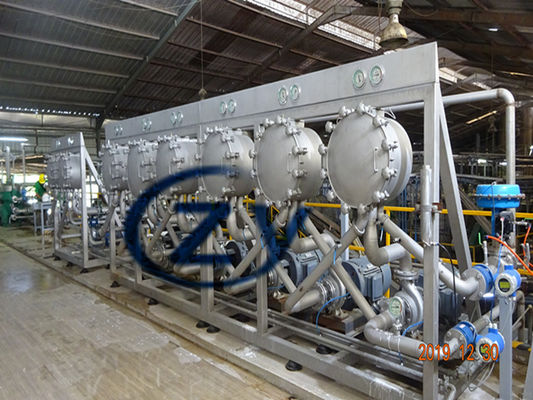 ZY Hydro-Cyclone ใช้สำหรับส่วนการกลั่นแป้งในโรงงานแป้งมันสำปะหลัง