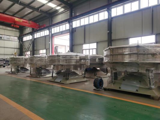 Sifter แป้งมันสำปะหลังอัตโนมัติ Sieving Rotary Vibrating Screen Machine Double Layer 80mesh