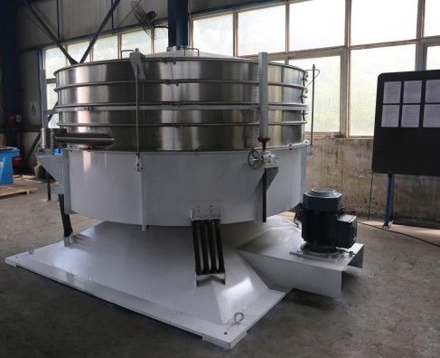 Sifter แป้งมันสำปะหลังอัตโนมัติ Sieving Rotary Vibrating Screen Machine Double Layer 80mesh