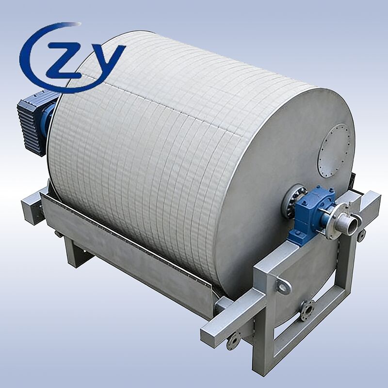 Compact Stainless Steel SS304 Vacuum Filter for Starch Dewatering with 2-8t/h Capacity and Adjustable Drum Speed
