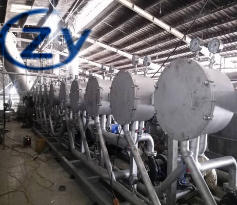 21Be Starch Milk Multicyclone Starch Refining Section SS 304 โครงสร้างเครื่องจักร