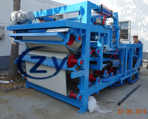ไฟเบอร์ Dewatering มันสำปะหลังเครื่องกดสายพาน 4t / H Fiber Input