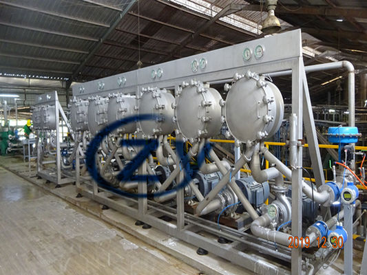 เครื่องจักรแปรรูปแป้งมันสำปะหลัง 2t/H Multicyclone Refining