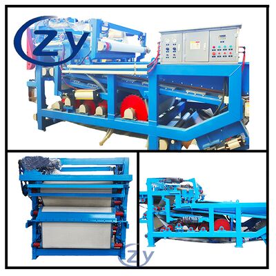 เครื่องกรองแบบสายพานสแตนเลสสำหรับการแยกน้ำและบำบัดกากใยมันสำปะหลังในอุตสาหกรรม