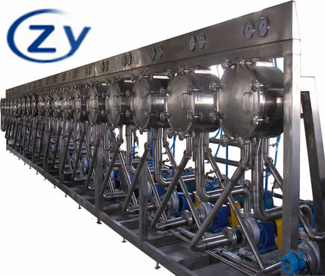 การกลั่นแป้ง Hydrocyclone 2t / H 30kw Emulsion Degreasing