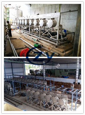 สายการผลิตแป้งมันสำปะหลัง 304 สแตนเลสครบชุดทนต่อการสึกหรอสูง