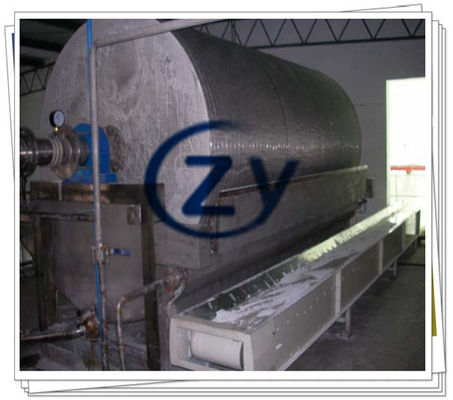 สแตนเลส 304 สูญญากาศแป้งกรองแป้ง Dewatering 4kw พลังงาน