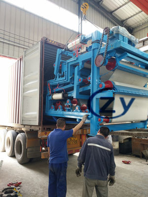 เครื่องจักรกดสายพานไฟเบอร์ Dewatering 10 - 20t / H สำหรับมันสำปะหลังสด