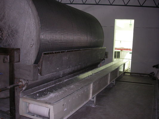 SS304 เครื่องดูดฝุ่นโรตารี่เครื่องแป้งมันเทศเครื่องกรองแป้ง Dewatering